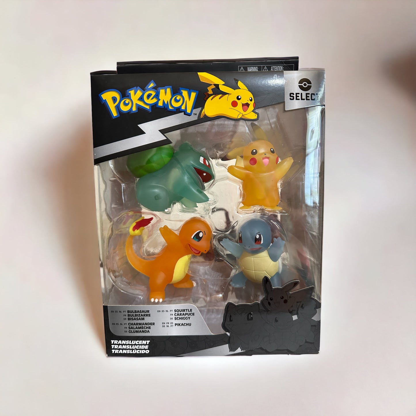 Set Pikachu & Iniciales Kanto Select Translucidos S1