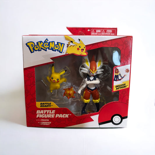 Cinderace (accion de lujo) & Pikachu Battle Figure Pack