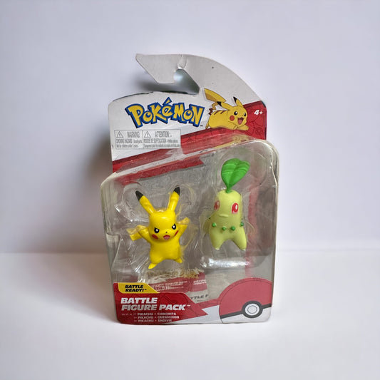 Pikachu & Chikorita Battle Figure Pack