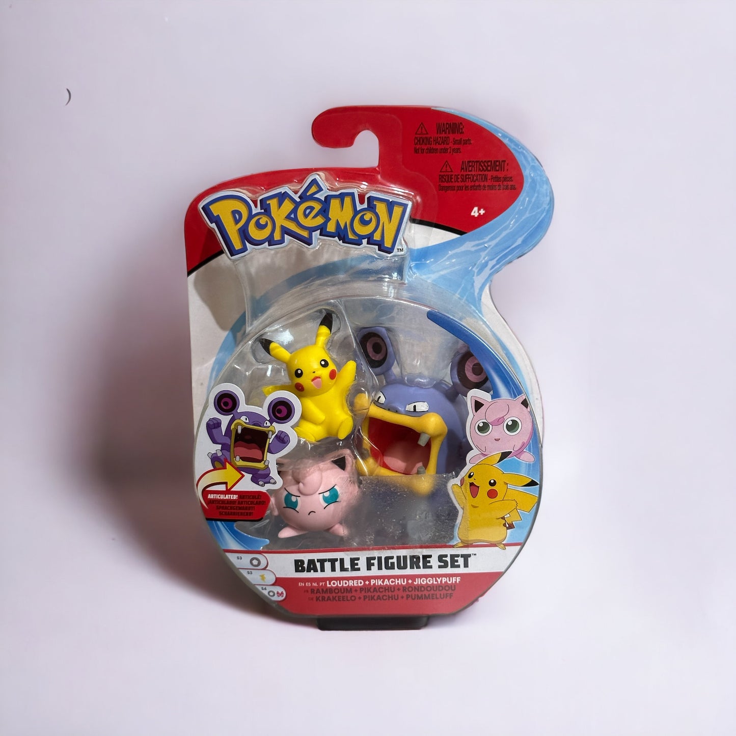 Loudred, Pikachu & Jigglypuff Battle Figure Set