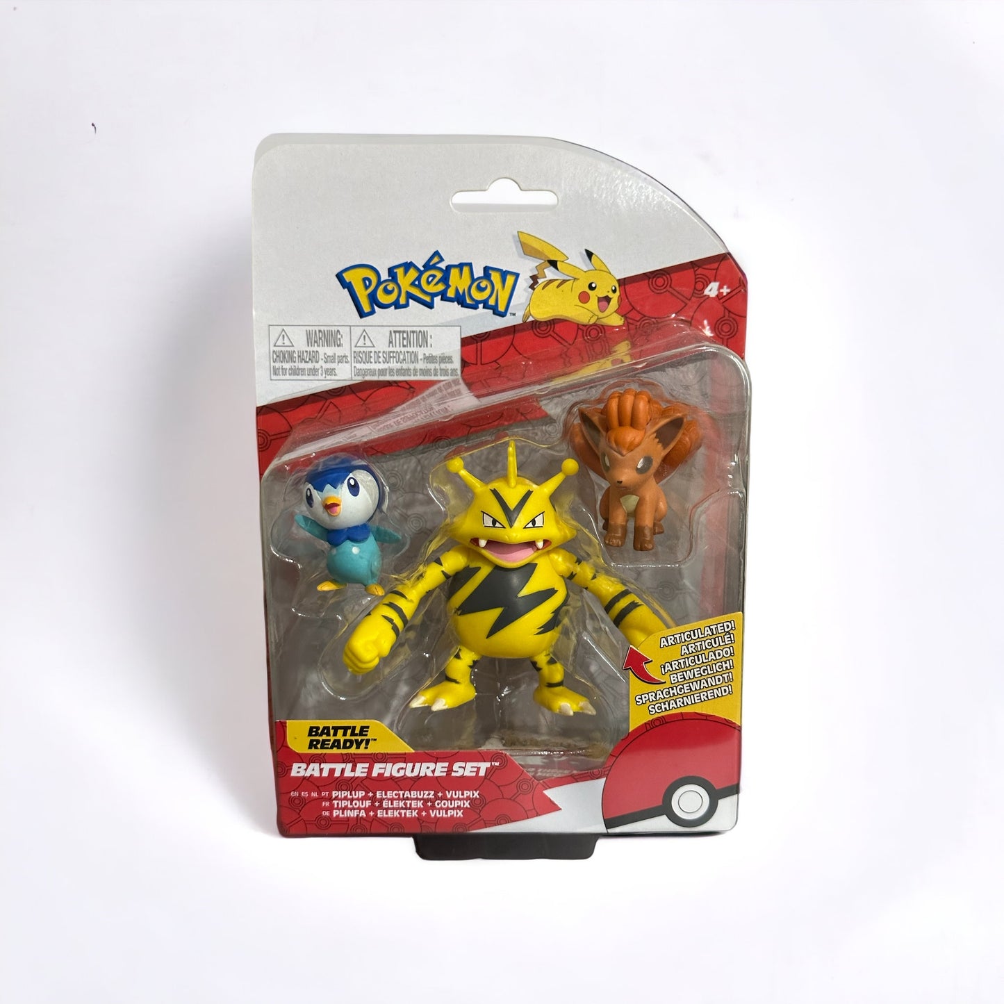 Piplup, Electabuzz & Vulpix Battle Figure Set