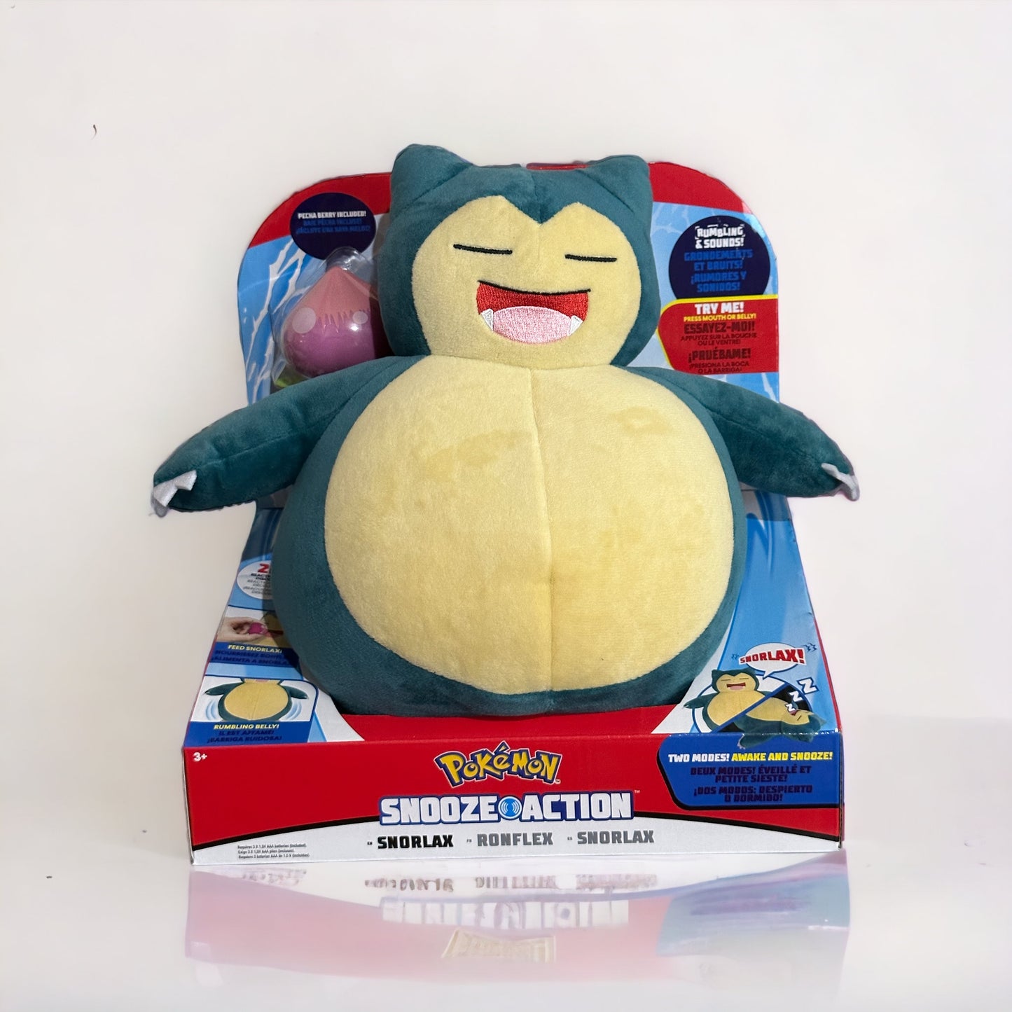 Peluche Snorlax Snooze Action