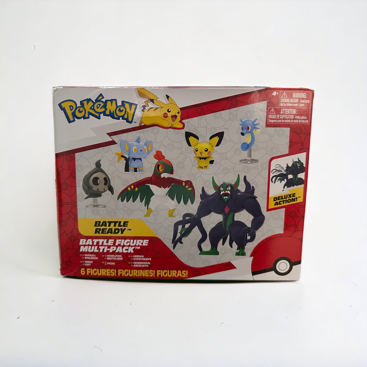 Duskull, Shinx, Hawlucha, Pichu, Horsea & Grimmsnarl Battle Figure Multi-Pack