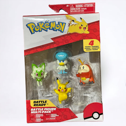 Pikachu + Sprigatito + Quaxly & Fuecoco Battle Figure Multi-Pack