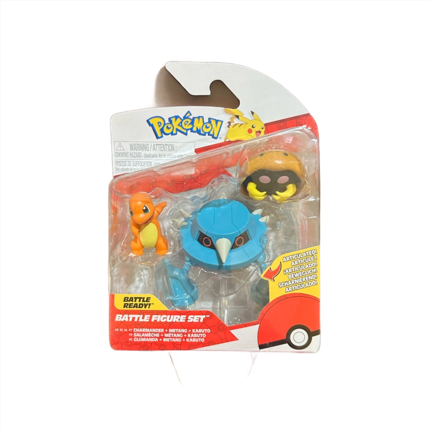 Charmander, Metang & Kabuto Battle Figure Set