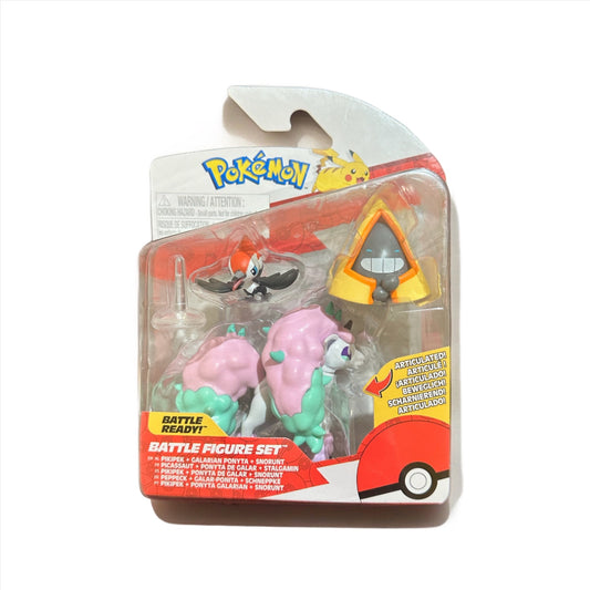 Pikpek, Galarian Ponyta & Snorunt Battle Figure Set