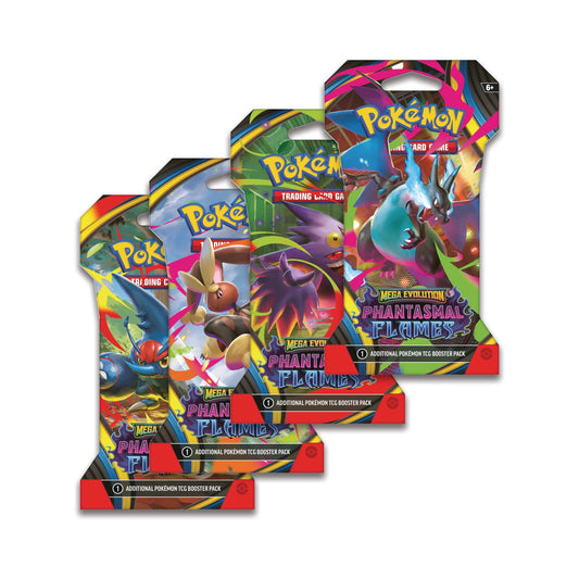 [PREVENTA] Sleeved Booster - Mega Evolution Phantasmal Flames [Arte Aleatoria] [INGLES]