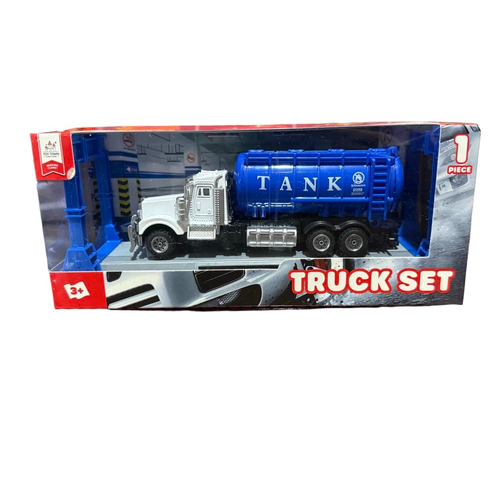 Mini trailer Truck Set Blanco / Azul