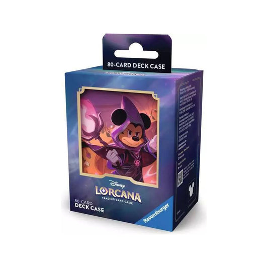 Deck Box Mickey Mouse: Wayward Sorcerer para 80 cartas - Disney Lorcana