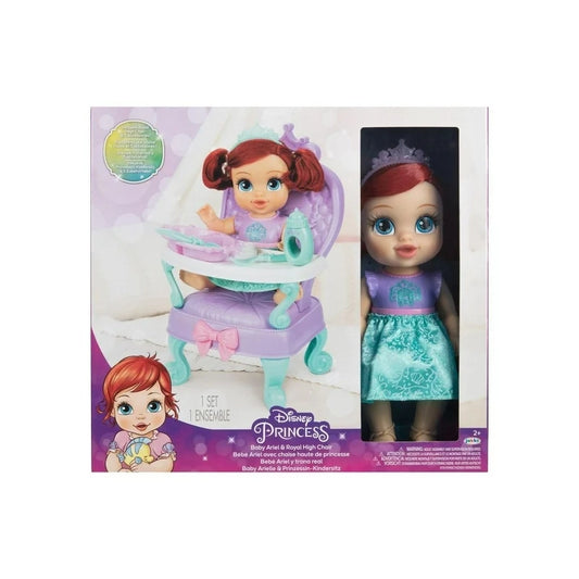 Muñeca Bebe Ariel con Trono Real - Disney