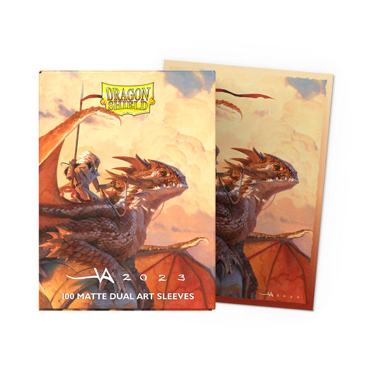 The Adameer - Signature Series - Matte Dual Art Sleeves - Micas Dragon Shield Standard (100pz)