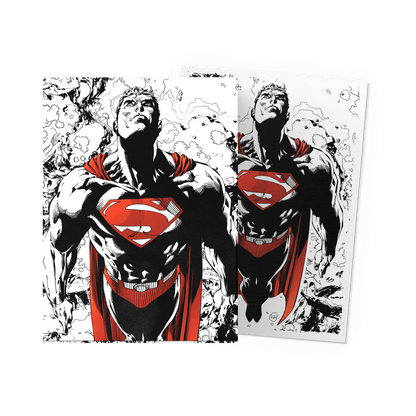 Superman Core (Red/White Variant) - Matte Dual Art Sleeves - Micas Dragon Shield Standard (100pz)