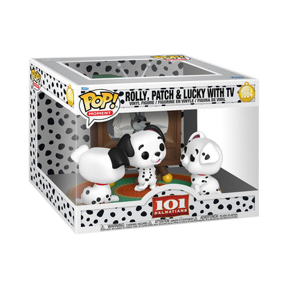 Rolly, Patch & Lucky With TV 1664 - Disney - Funko Pop Moment