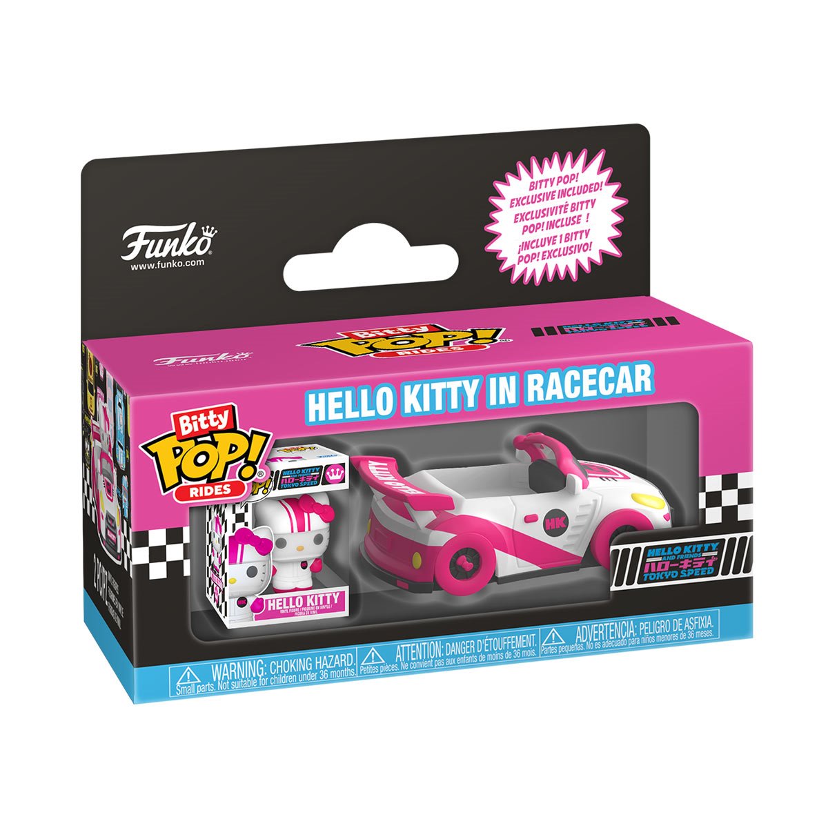 Race car con Hello Kitty - Sanrio - Funko Bitty Pop Rides