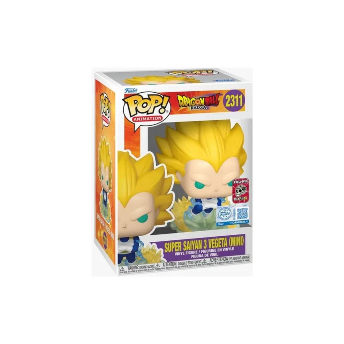 Vegeta Super Saiyan 3 (Mini) 2311 Exclusivo CCXP 2026 - Dragon Ball DAIMA - Funko Pop