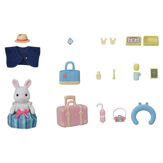 Exciting Travel Set-White Rabbit Mom - Sylvanian Families (Version Japonesa)