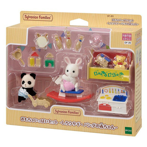 A Set Full Of Toys-Baby Rabbit And Panda - Sylvanian Families (Version Japonesa)