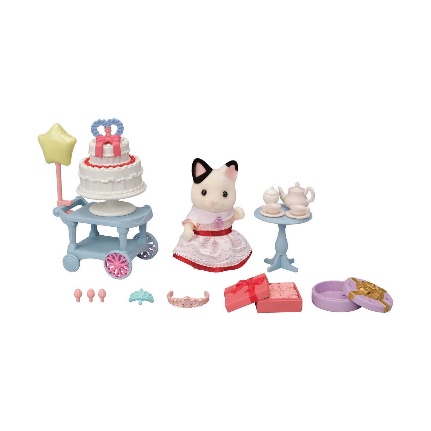 Sweet Party Set-Charcoal Cat Girl-- Sylvanian Families (Version Japonesa)