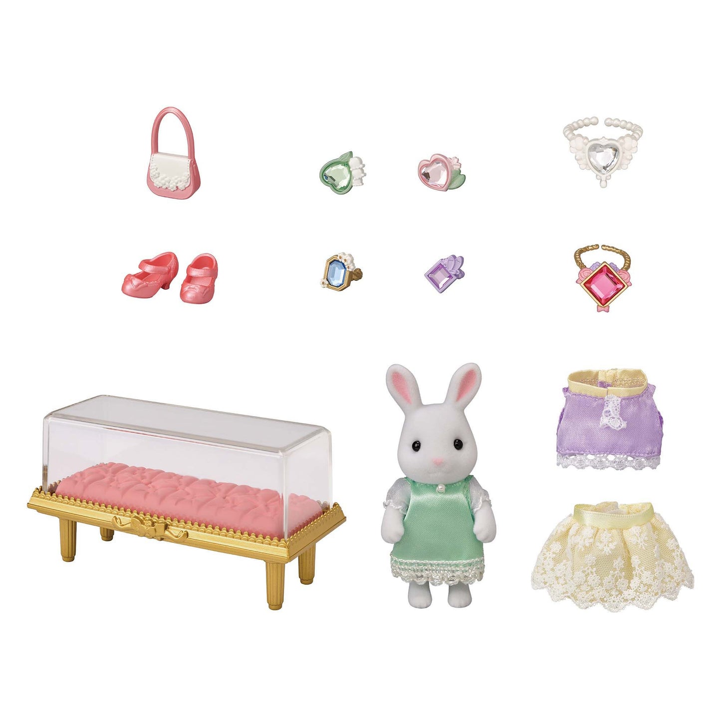 Fashion Coordination Set Of The City-Glitter Jewelry Collection-- Sylvanian Families (Version Japonesa)