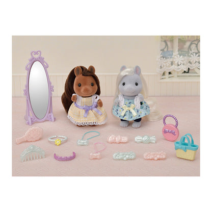 Fashionable Pony Friends Set - Sylvanian Families (Version Japonesa)