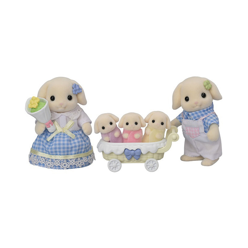 Flora Rabbit Family - Sylvanian Families (Version Japonesa)