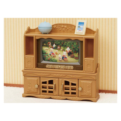 TV & Stand Set - Sylvanian Families (Version Japonesa)