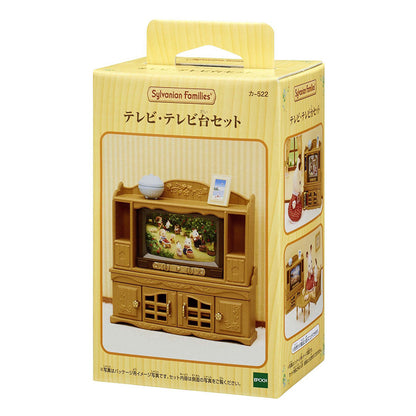 TV & Stand Set - Sylvanian Families (Version Japonesa)