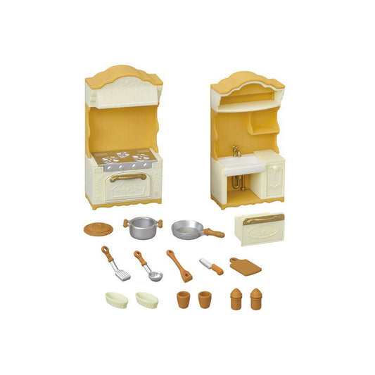 Kitchen Stove & Sink Set - Sylvanian Families (Version Japonesa)