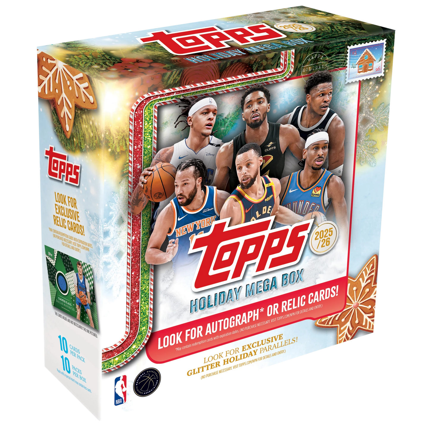 Topps 2025 25/26 NBA Holiday Basketball - Mega Box - Topps
