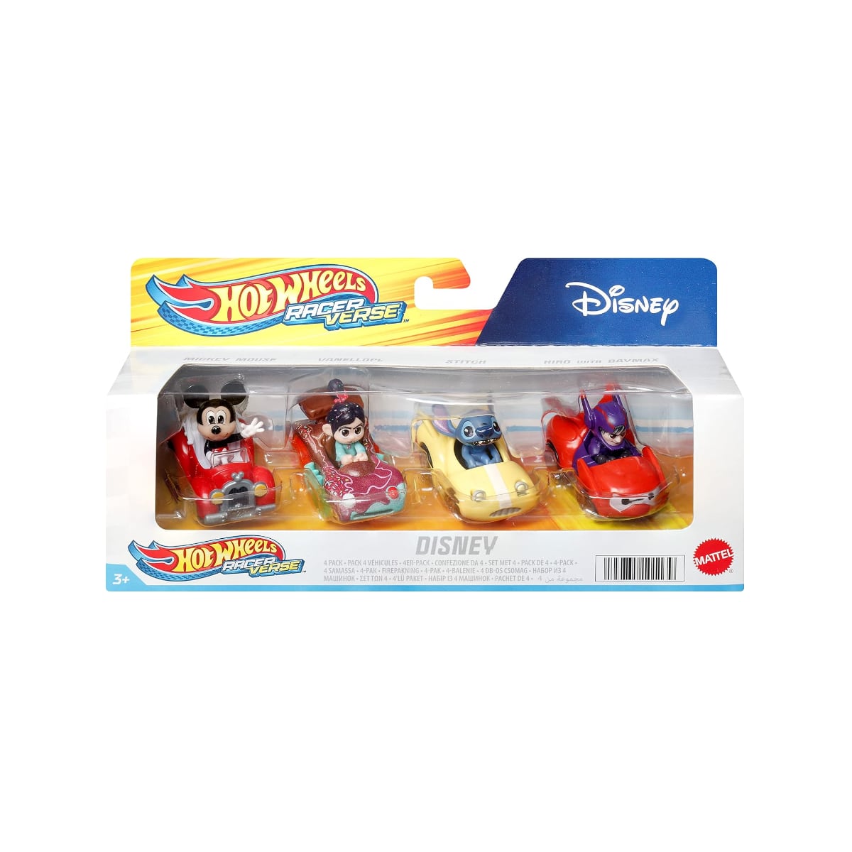 Hot Wheels Racer Verse Disney 4 Pack - Hot Wheels