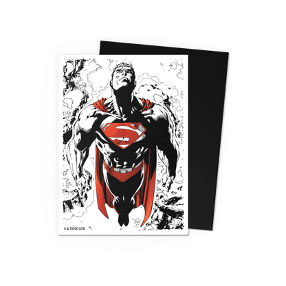 Superman Core (Red/White Variant) - Matte Dual Art Sleeves - Micas Dragon Shield Standard (100pz)